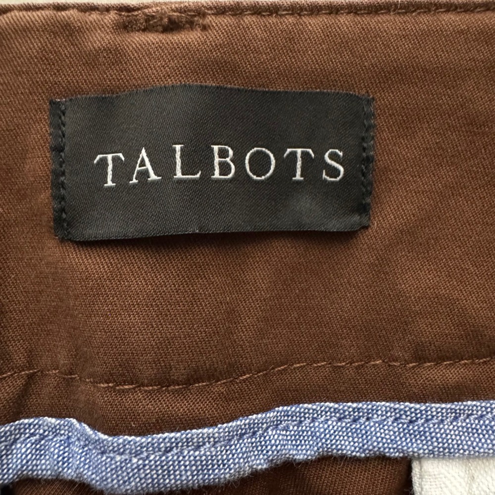 Talbots Womens Pants 6 New England Chino Chocolate‎ Brown Cropped Straight Leg - Picture 6 of 8
